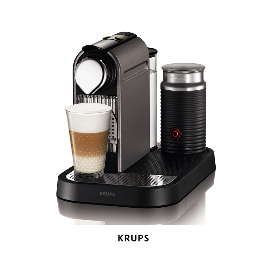 Cafetera Nespresso Citiz Silver + Espumador leche Krups